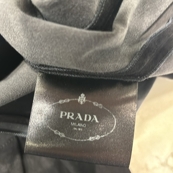 Prada Navy Suede A-Line Short Sleeve Dress Women’s size 40 or US 4 - Picture 11 of 15